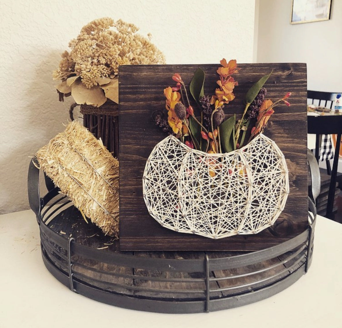 String Art Floral Pumpkin Class